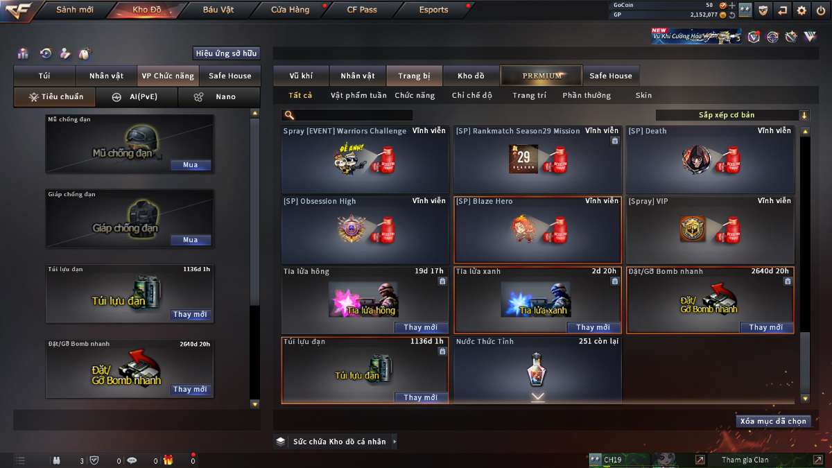 shop acc cf uy tin gia re